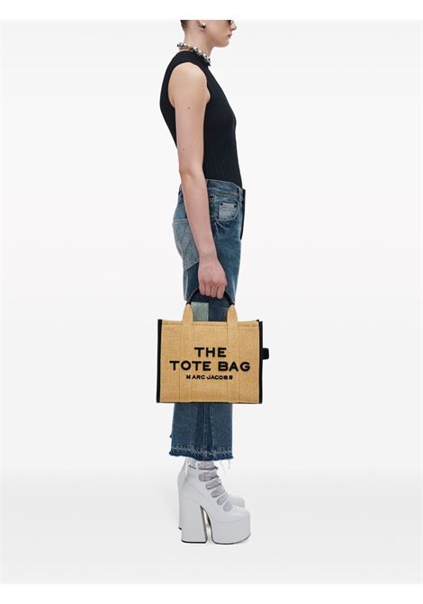 Borsa the medium tote in beige e nero - MARC JACOBS donna MARC JACOBS | 2S4HTT057H03255